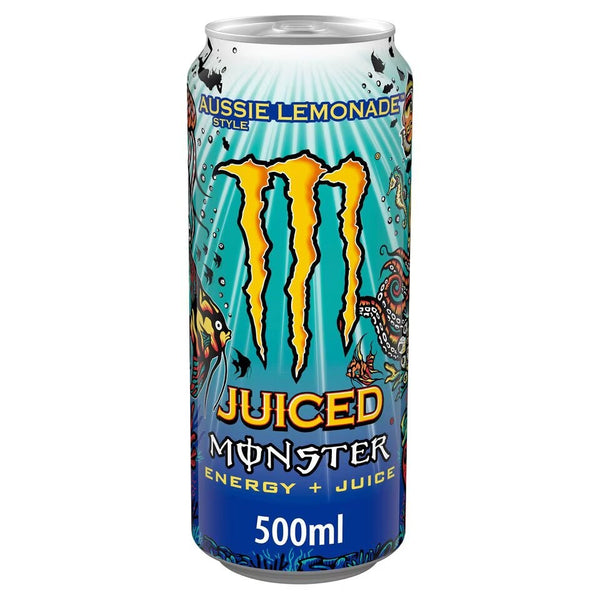 Monster Energy Juiced Drink Aussie Lemonade Can - 500ml (12 Pack)