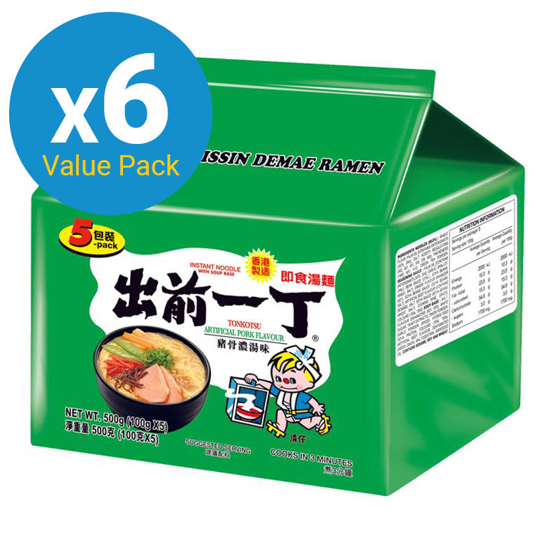 Nissin: Tonkotsu Noodle 100g - 5 Pack (Box of 6)