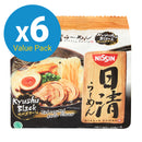 Nissin: Ramen Kyushu Black 106g - 5 Pack (Box of 6)