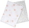 Lulujo: Cotton Swaddles - Daisy & Greenery (2 Pack)