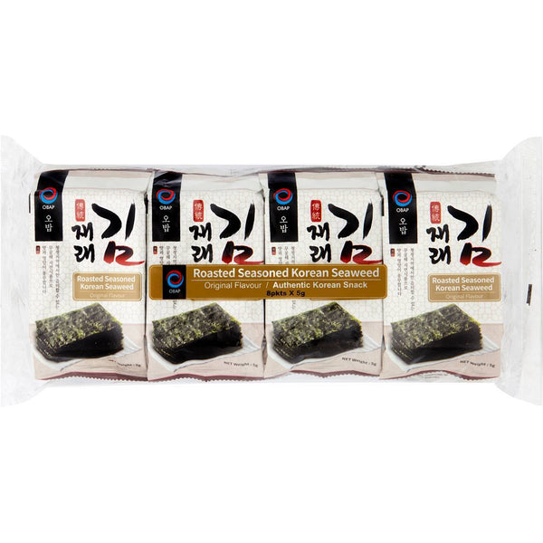 Obap: Roasted Seasoned Korean Seaweed - Original 40g