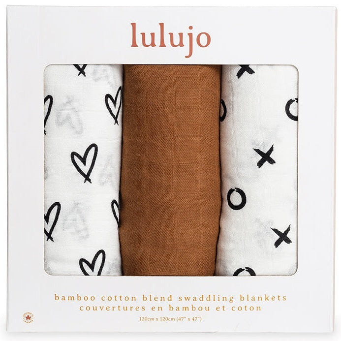 Lulujo: Bamboo Swaddle - All Neutral (3 Pack)