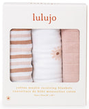 Lulujo: Mini Muslin Cloth - Daises (3 Pack)