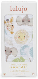 Lulujo: Muslin Cotton Swaddle - Jungle