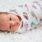 Lulujo: Muslin Bamboo Swaddle - Ice Cream