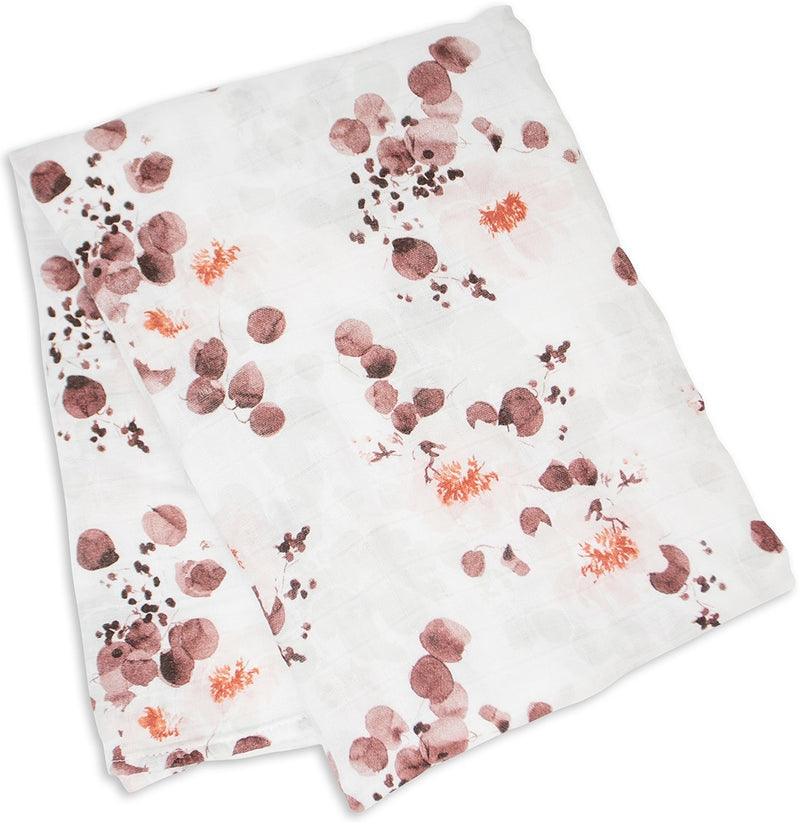 Lulujo: Muslin Bamboo Swaddle - Eucalyptus