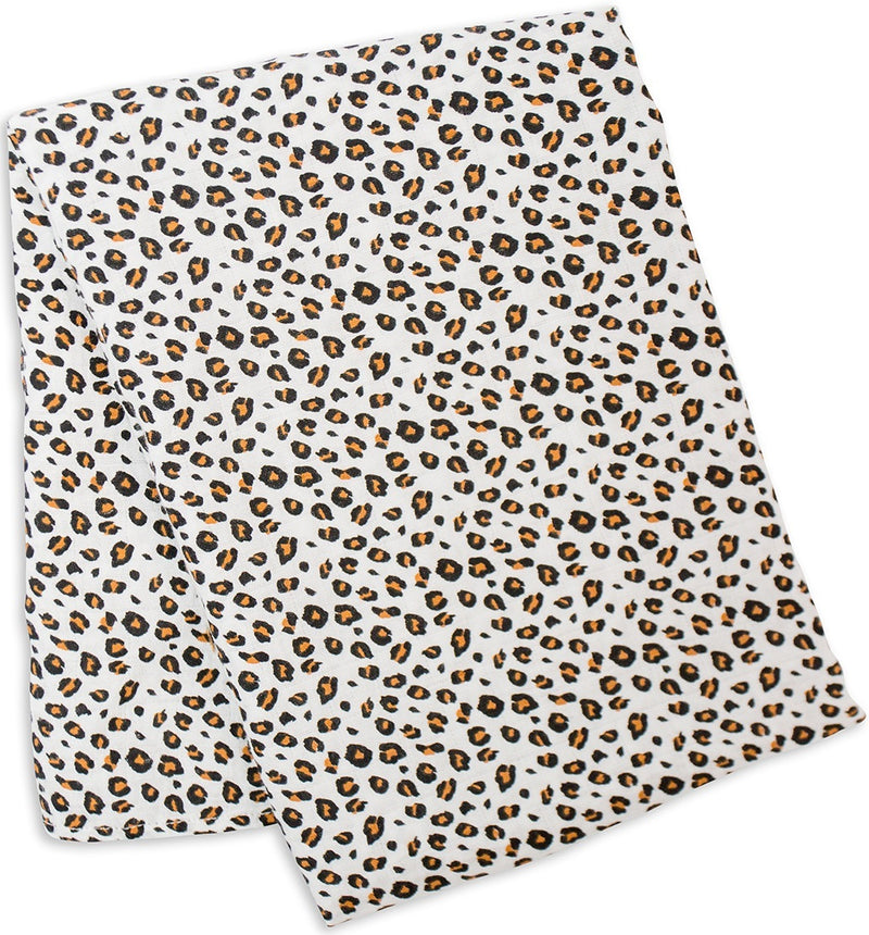 Lulujo: Muslin Bamboo Swaddle - Leopard