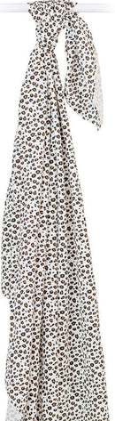 Lulujo: Muslin Bamboo Swaddle - Leopard