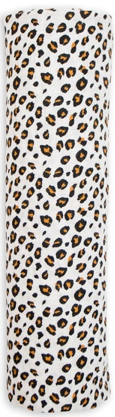 Lulujo: Muslin Bamboo Swaddle - Leopard