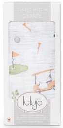 Lulujo: Muslin Cotton Swaddle - Golf