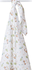 Lulujo: Muslin Cotton Swaddle - Golf