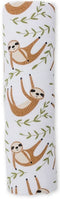 Lulujo: Muslin Cotton Swaddle - Sloth