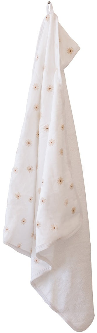 Lulujo: Hooded Towel - Daisies