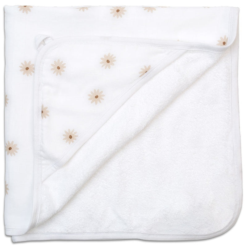 Lulujo: Hooded Towel - Daisies