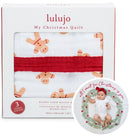 Lulujo: Muslin Cotton Quilt - Christmas Gingerbread