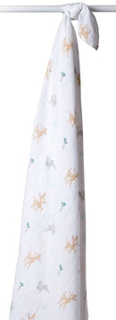 Lulujo: Muslin Cotton Swaddle - Little Fawn