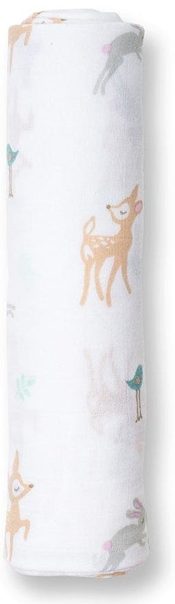 Lulujo: Muslin Cotton Swaddle - Little Fawn