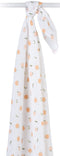 Lulujo: Muslin Cotton Swaddle - Peaches