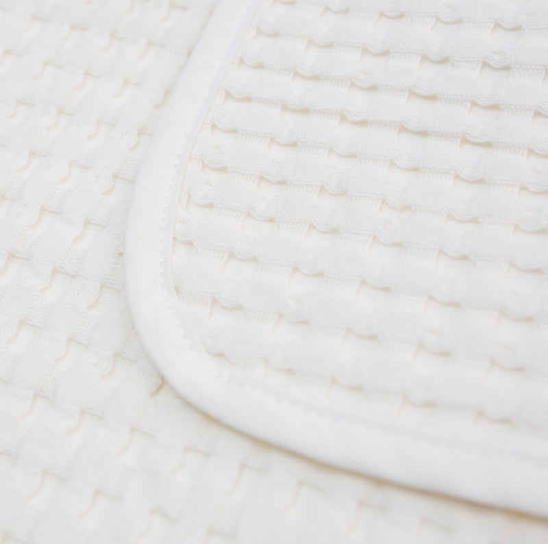 Lulujo: Waffle Blanket - Cream Vanilla