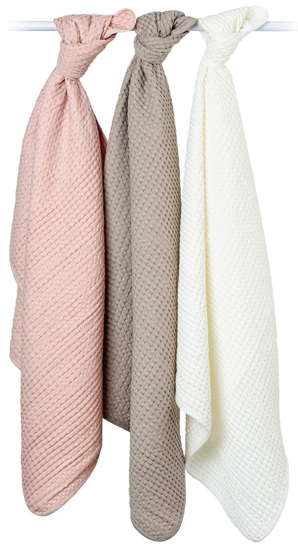 Lulujo: Waffle Blanket - Sand