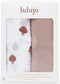 Lulujo: Cotton Swaddles - Mushroom & Sand (2 Pack)