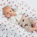 Lulujo: Cotton Swaddles - Mushroom & Sand (2 Pack)