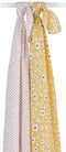 Lulujo: Cotton Swaddles - Wildflowers & Dots (2 Pack)