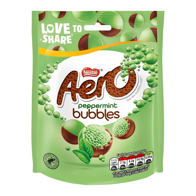 Aero Bubbles Peppermint Chocolates - 92g (8 Pack)