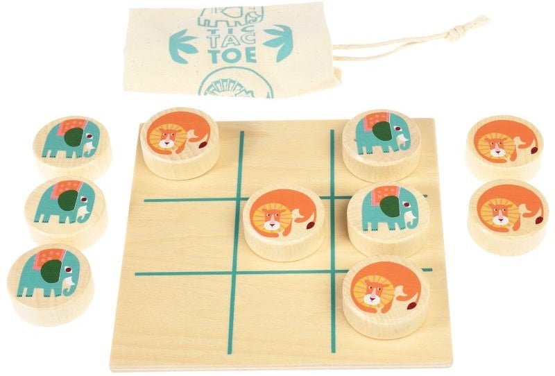 Rex London: Wild Wonders Wooden Tic-Tac-Toe