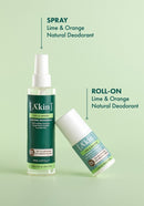 A'Kin: Lime & Orange Roll On Deodorant (65ml)