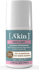 A'Kin: Rose & Mint Roll On Deodorant (65ml)