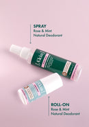 A'Kin: Rose & Mint Roll On Deodorant (65ml)