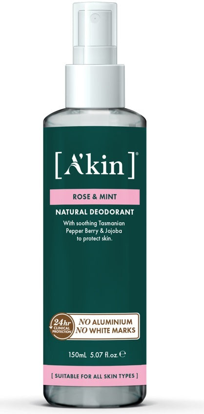 A'Kin: Rose & Mint Spray Deodorant (150ml)