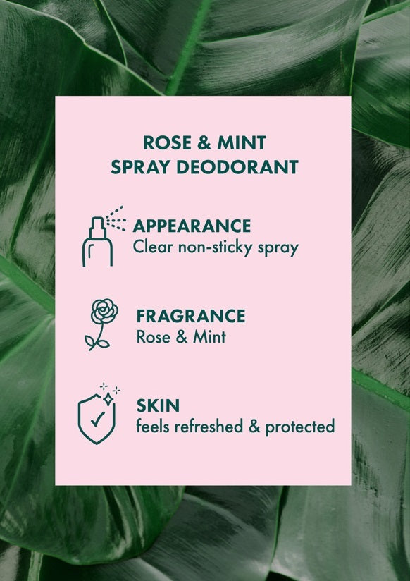 A'Kin: Rose & Mint Spray Deodorant (150ml)