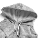 PETSWOL Dog Hoodie with Pocket - Grey, Small