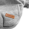 PETSWOL Dog Hoodie with Pocket - Grey, Small