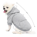 PETSWOL Dog Hoodie with Pocket - Grey, XL