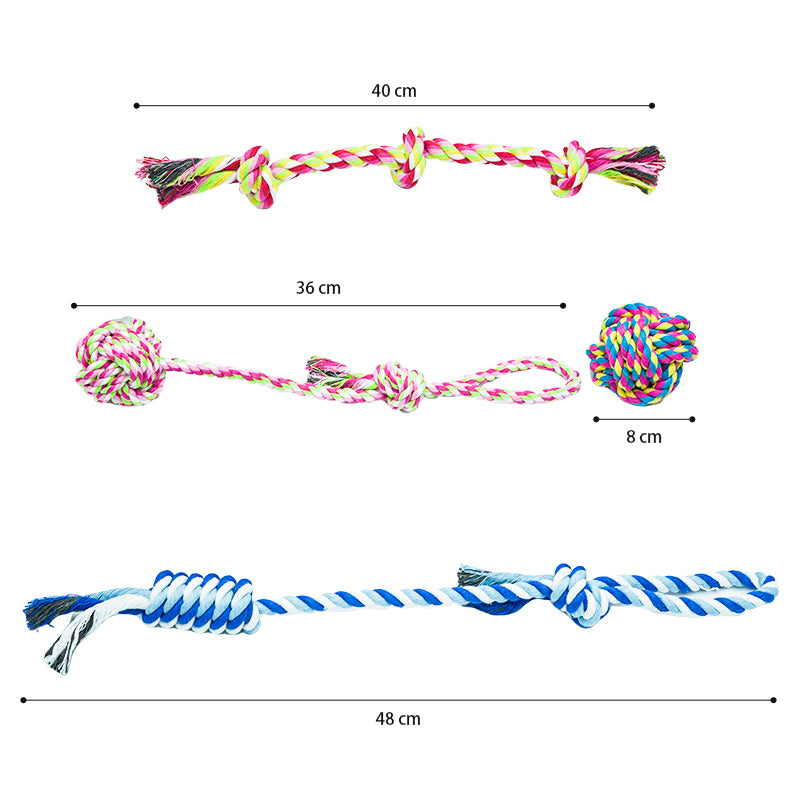 Zoomies Dog Rope Toys 4 Pack