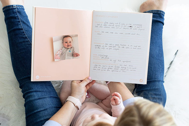 Pearhead: Rainbow Baby Book - Blush