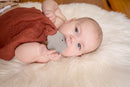 Tikiri: Comforter with Rubber Teether - Elephant