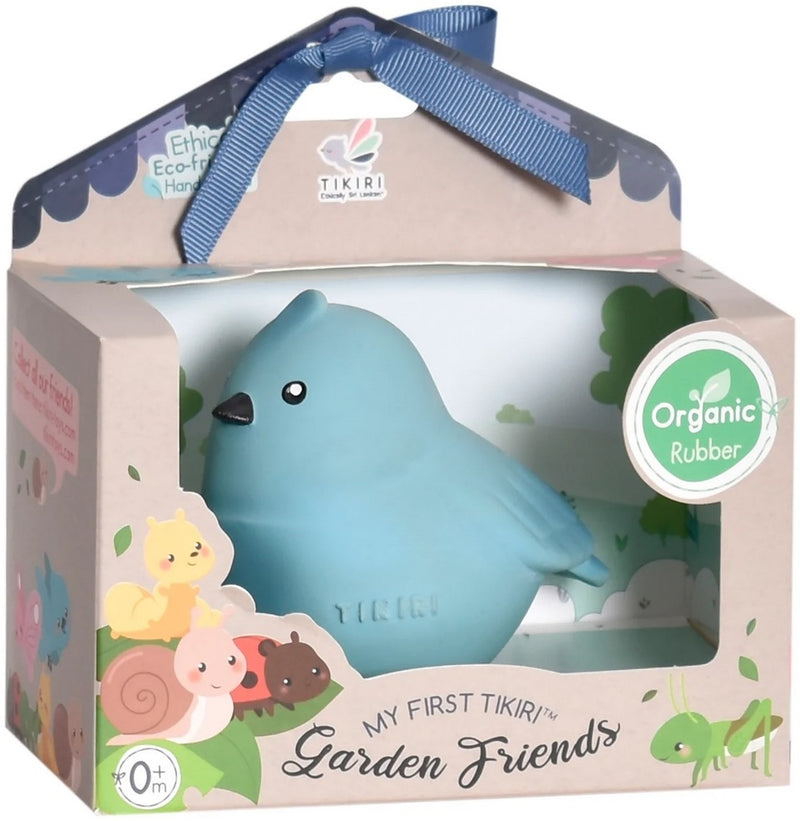 Tikiri: Garden Animals Teether and Rattle Toy - Bird (Gift Boxed)