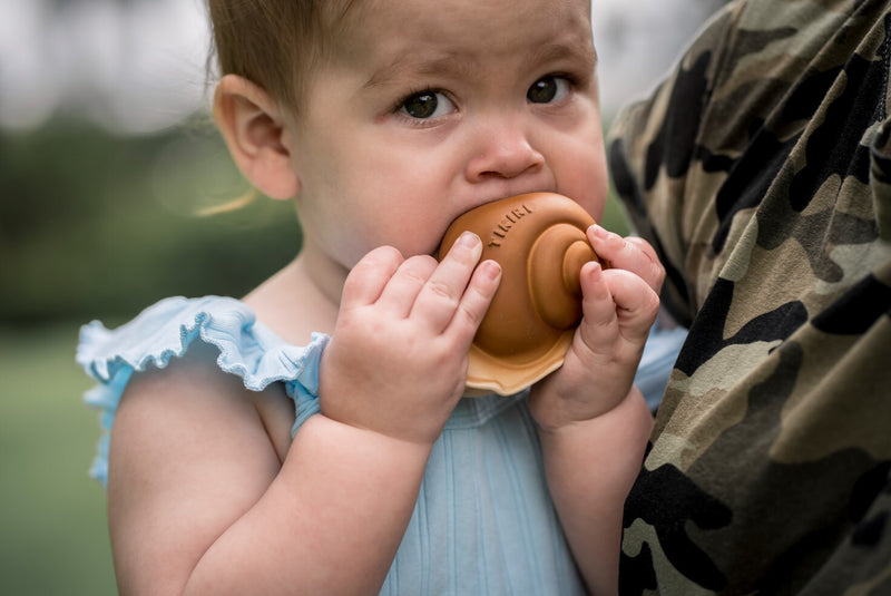 Tikiri: Garden Animals Teether and Rattle Toy - Snail