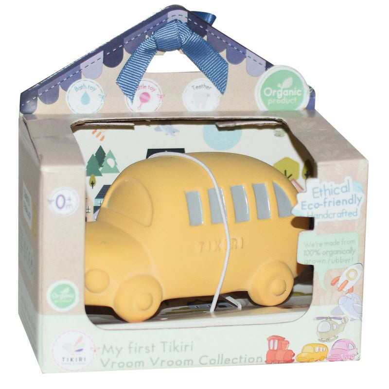 Tikiri: My 1st Tikiri Vroom Vroom Teether - Bus (Gift Boxed)