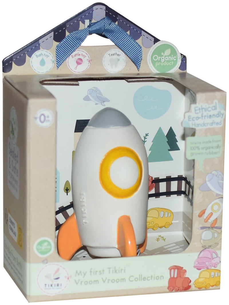 Tikiri: My 1st Tikiri Vroom Vroom Teether - Rocket (Gift Boxed)