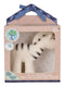 Tikiri: My 1st Tikiri Safari Natural Rubber Baby Rattle & Bath Toy - Zebra (Gift Boxed)