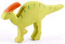 Tikiri: Natural Rubber Rattle & Bath Toy - Baby Parasaurolophus