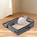 Zoomies Portable Cat Litter Box with Leak-Resistant Zipped Lid