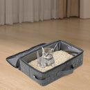 Zoomies Portable Cat Litter Box with Leak-Resistant Zipped Lid