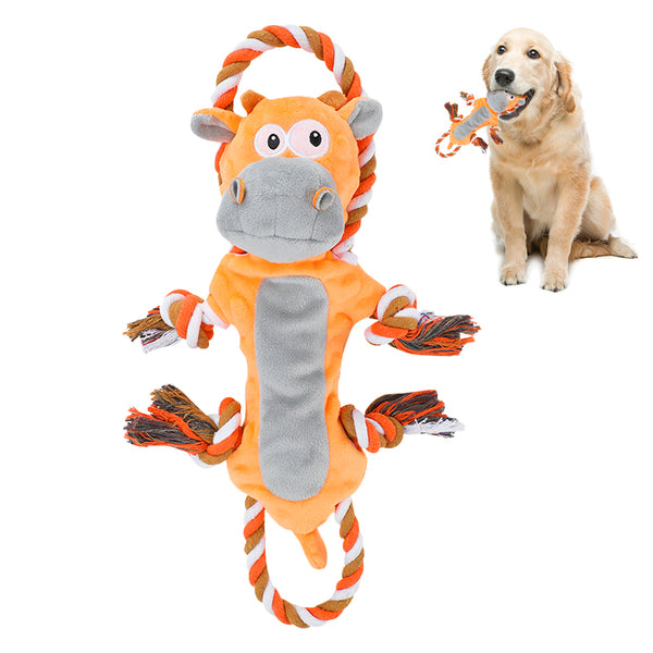 Zoomies Squeaky Dog Toy with Crinkle Paper - Cow