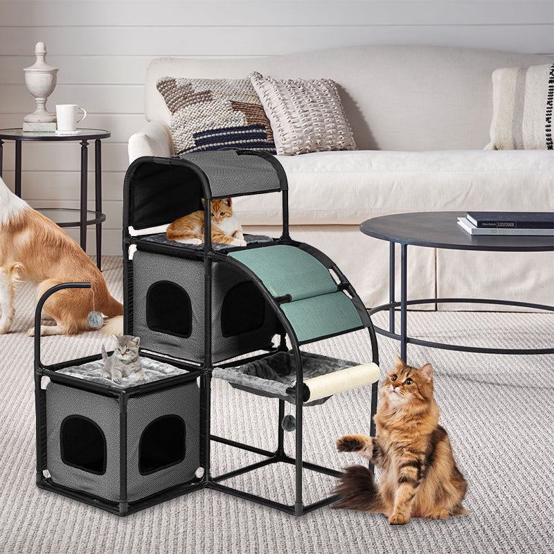 Zoomies Indoor Cat Furniture Sets